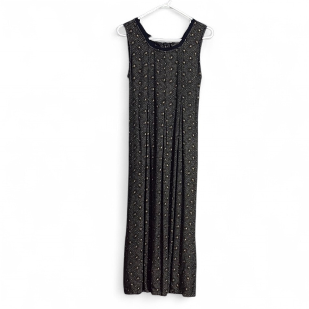Pudding Shop Tie Waist Print Midi Dress Pockets Size: 1 (S) Length: 47”